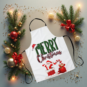 Merry Christmas by Santa - Apron