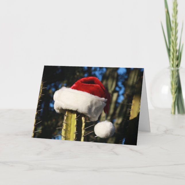 Merry Christmas cactus Holiday Card (Front)