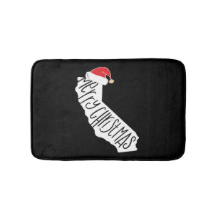Merry Christmas California   Bath Mat
