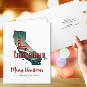 Merry Christmas California State Holiday Card