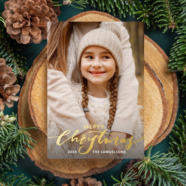 Merry Christmas Calligraphy 2 Photos Gold (Creator Uploaded)