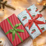 Merry Christmas Calligraphy Cute Rustic Red Truck Wrapping Paper Sheet<br><div class="desc">This design features a merry Christmas calligraphy script red wrapping paper with a cute winter rustic red truck, watercolor vintage old fashioned simple, stylish trendy classic classy timeless, winter snow snowfall snowflake falling, festive holiday red white blue, Christmas tree artwork illustration, Christmas holiday wrapping supplies, Christmas holiday cute gift wrap,...</div>