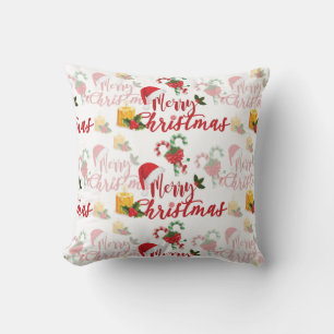 Merry Christmas Calligraphy Script Cushion