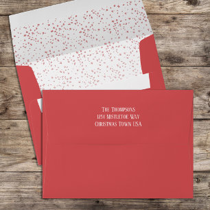 Merry Christmas Calligraphy Script Matching 5x7 En Envelope