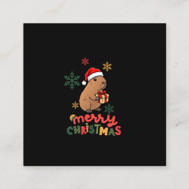 MERRY CHRISTMAS CALLING CARD (Front)