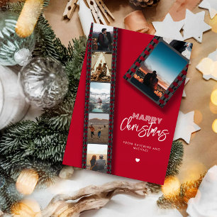 Merry Christmas Camera Roll 6 Photo Collage Holiday Card