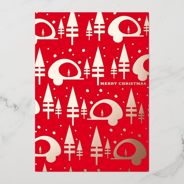 Merry Christmas Camper Photo Pressed Foil  (Front)