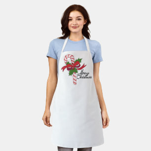 Merry Christmas Candy Cane Apron