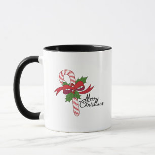 Merry Christmas Candy Cane Mug