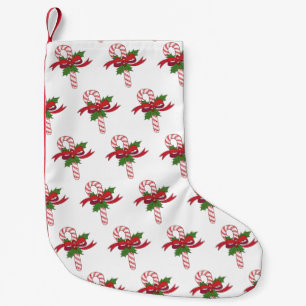 Merry Christmas Candy Cane Small Christmas Stocking