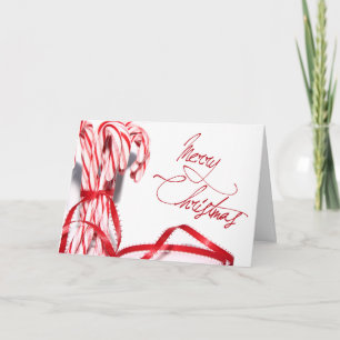 Merry Christmas Candy Canes Card