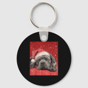 Merry Christmas Cane Corso Key Ring