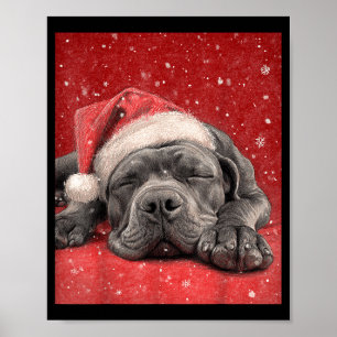 Merry Christmas Cane Corso Poster