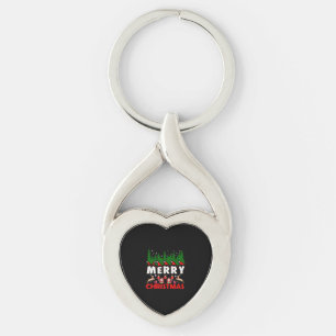 Merry Christmas Canvas Christian Christmas Jesus Key Ring