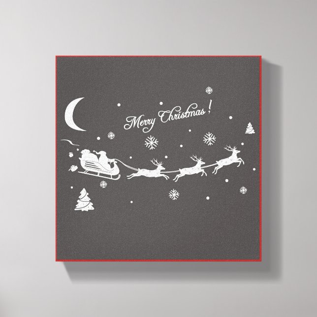 MERRY CHRISTMAS CANVAS PRINT (Front)