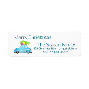 Merry Christmas Car and Christmas tree
