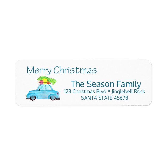 Merry Christmas Car and Christmas tree (Front)