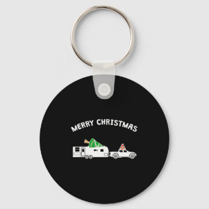 Merry Christmas - Caravan Camper Rv Trailer Christ Key Ring