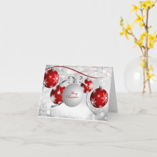 Merry Christmas Card (Yellow Flower)