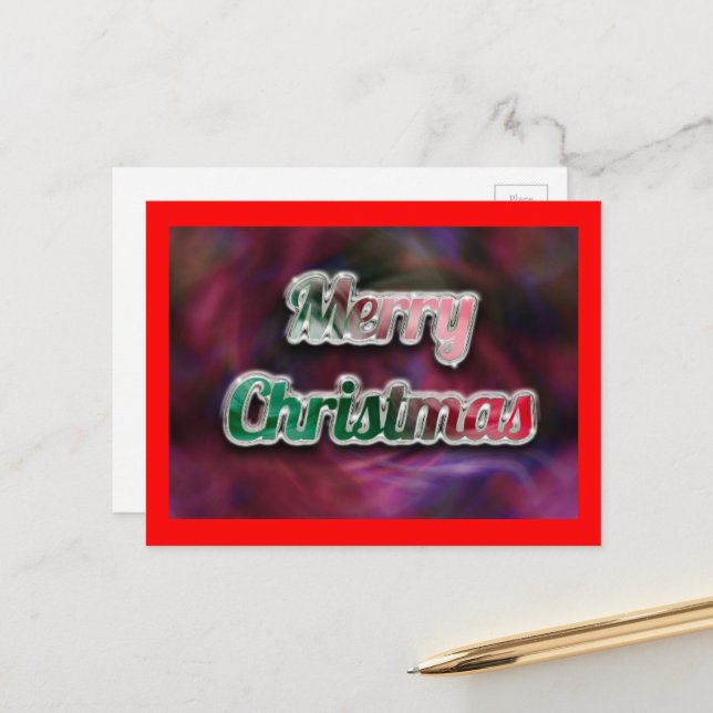 Merry Christmas Card (Front/Back In Situ)
