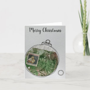 Merry Christmas Card - hand drawn ornament 2020-7