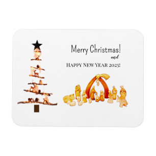 Merry Christmas! Card Magnet