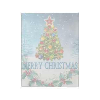 Merry Christmas card Notepad