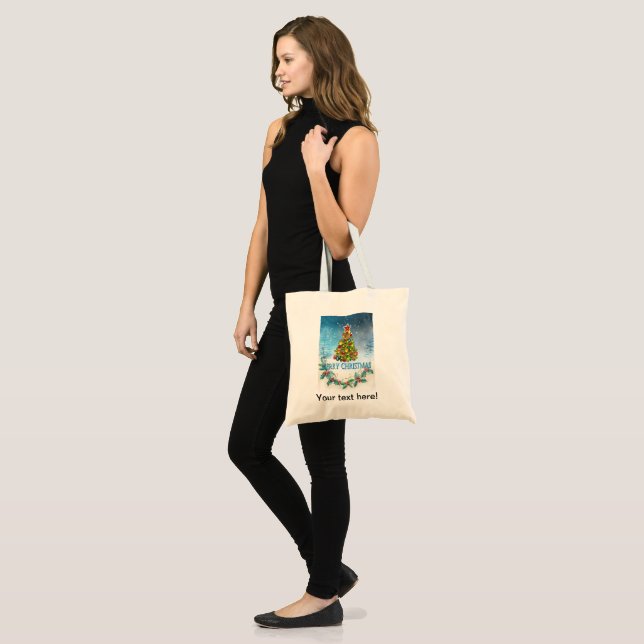 Merry Christmas card Tote Bag (Front (Model))