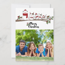 Merry Christmas card with personalised photo