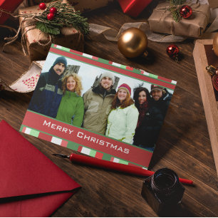 Merry Christmas Card With Your Photo