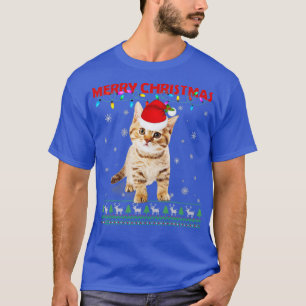 Merry Christmas Cat Matching Family Pajamas Meowy  T-Shirt