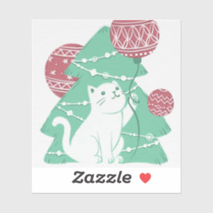 Merry Christmas: Cat & Ornaments