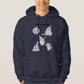 Merry christmas cats hoodie
