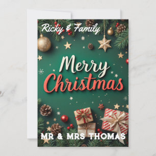 Merry Christmas Celebrate the Joy & Magic Invitation