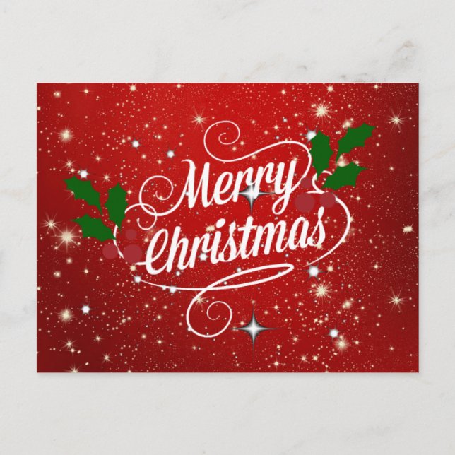 Merry Christmas, celebration, Postcard (Front)