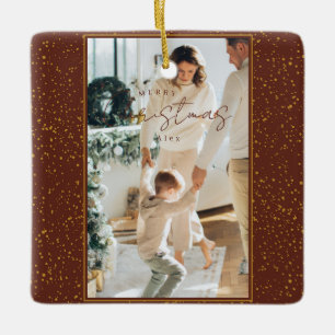 Merry Christmas Ceramic Ornament
