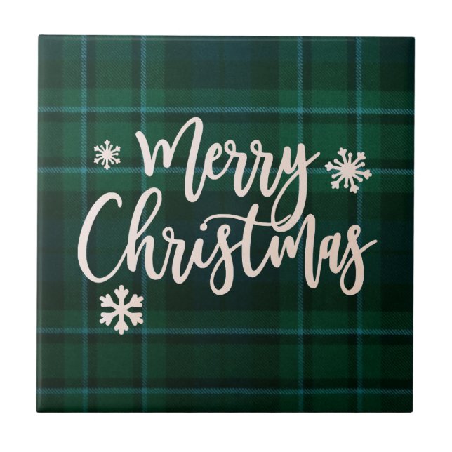 Merry Christmas ceramic tile (Front)