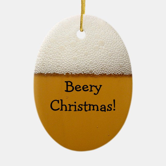 Merry Christmas Ceramic Tree Decoration (Front)