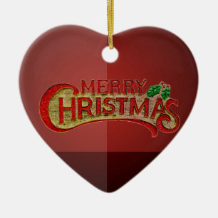 Merry Christmas Ceramic Tree Decoration