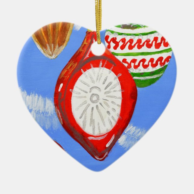 Merry Christmas Ceramic Tree Decoration (Front)