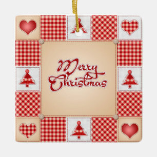 Merry Christmas Ceramic Tree Decoration