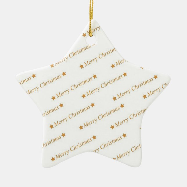 Merry Christmas Ceramic Tree Decoration (Front)