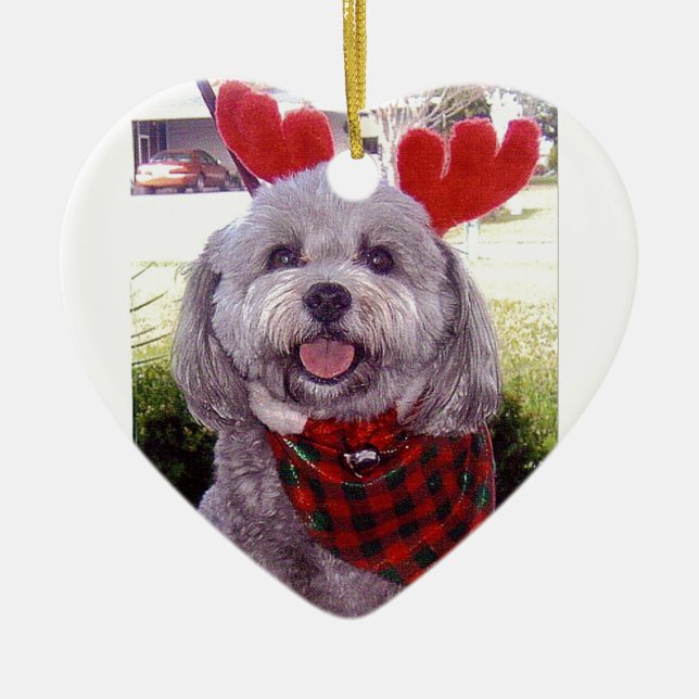 Merry Christmas Ceramic Tree Decoration (Front)