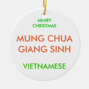 MERRY CHRISTMAS, CERAMIC TREE DECORATION
