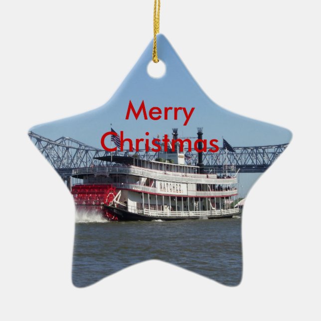 Merry Christmas Ceramic Tree Decoration (Front)
