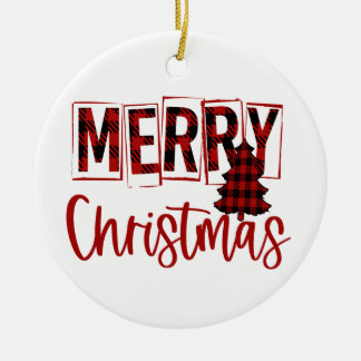 Merry Christmas   Ceramic Tree Decoration