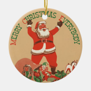 Merry Christmas Ceramic Tree Decoration