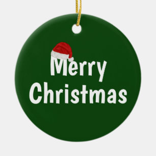 Merry Christmas Ceramic Tree Decoration