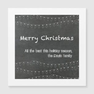 Merry Christmas Chalkboard Design Greeting Card