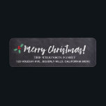 Merry Christmas •Chalkboard • Handlettering<br><div class="desc">Personalise this label and find the other pieces from the collection. Complete your holiday look.</div>